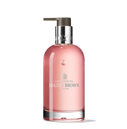 Molton Brown Delicious Rhubarb & Rose Fine Liquid Hand Wash Glass Bottle 200ml